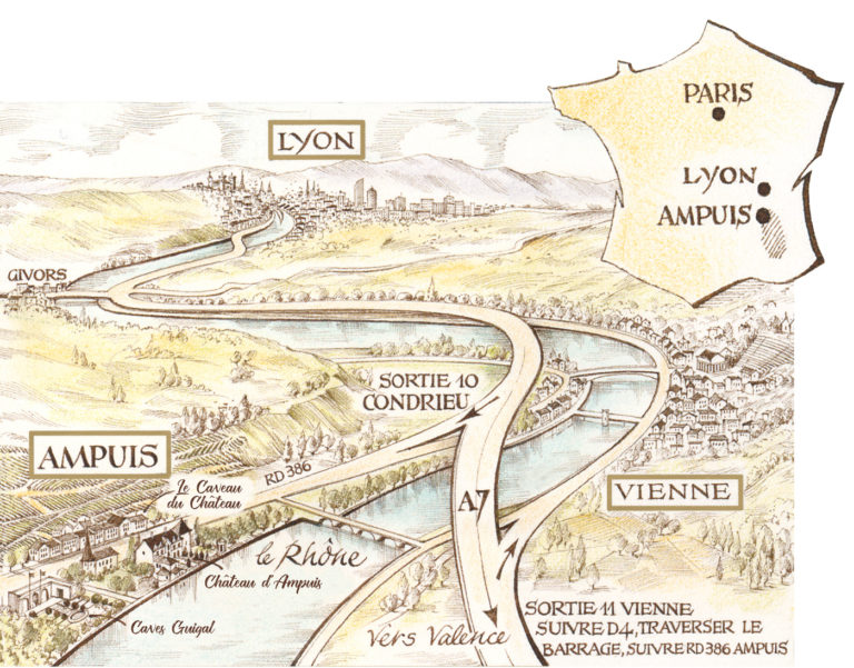 Directions to the Château Cellar